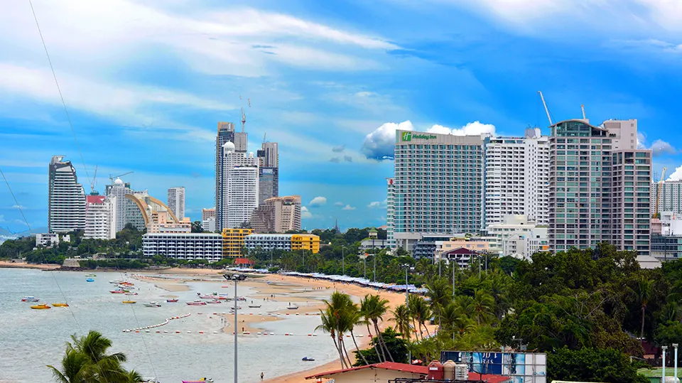 Pattaya Thailand skyline and beach view - venue location for Tomorrowland 2026